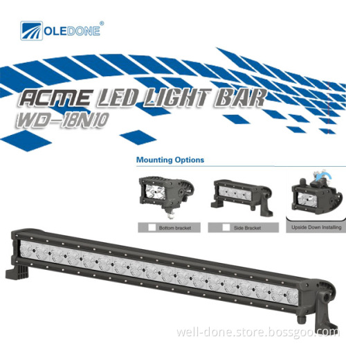 High Quality 180W CREE Single Row for off Road Driving Lamp